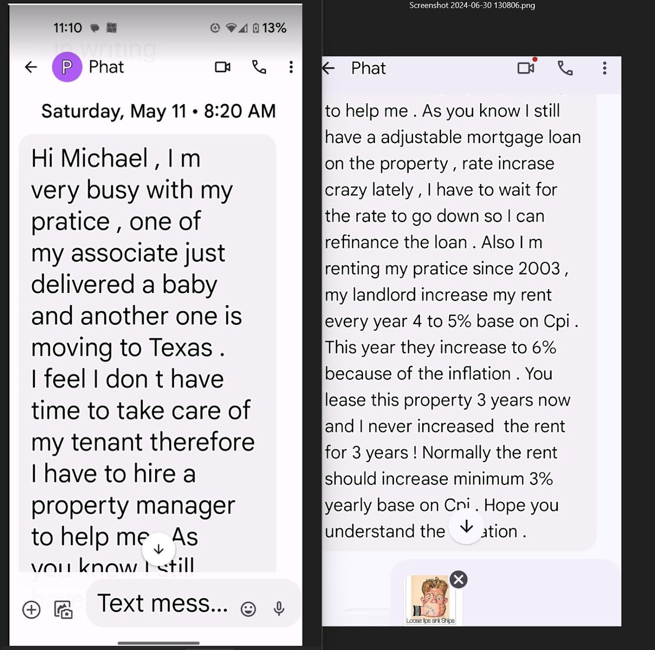 May 11 confession from Phat Tran